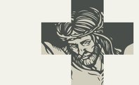 Portada de un libro con la cara de Jesús en la Cruz, que contiene 36 textos que sintetizan la doctrina y la fe católica
