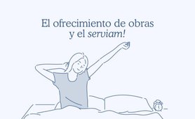 Una chica se despierta y levanta los brazos.