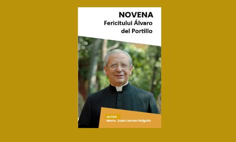 Portada de la novena al beato Álvaro del Portillo
