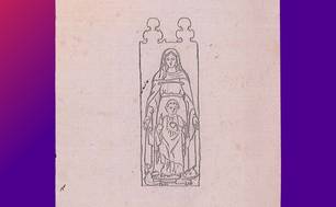 Atelier Cuypers-Stoltzenberg: Design for a Virgin Mary and the Christ Child presenting the Sacred Heart