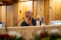 Fernando Ocariz lors d’une conférence à l’Université de l’Ismo ( l’Isthme), Guatemala