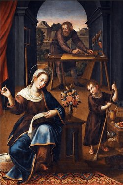 The Holy Family, a 17th-century paining by Portuguese artist Antonio Vieira.